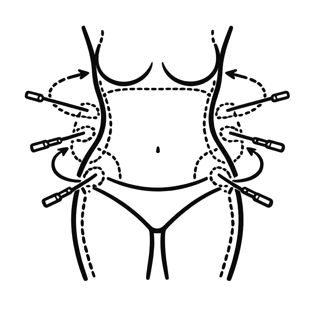 Full torso 360 degree liposuction treatment at Ko Cosmetic Surgery Centre Coimbatore